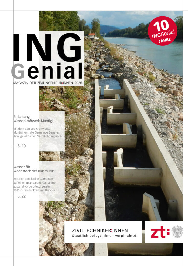 ING Genial Magazin der Zivilingenieur:Innen 2026